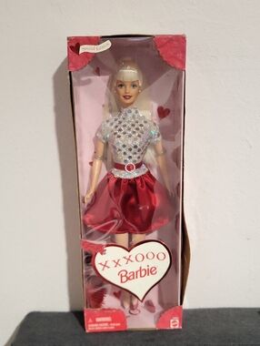 Barbie Red Satin Skirt with Silver Jeweled Top